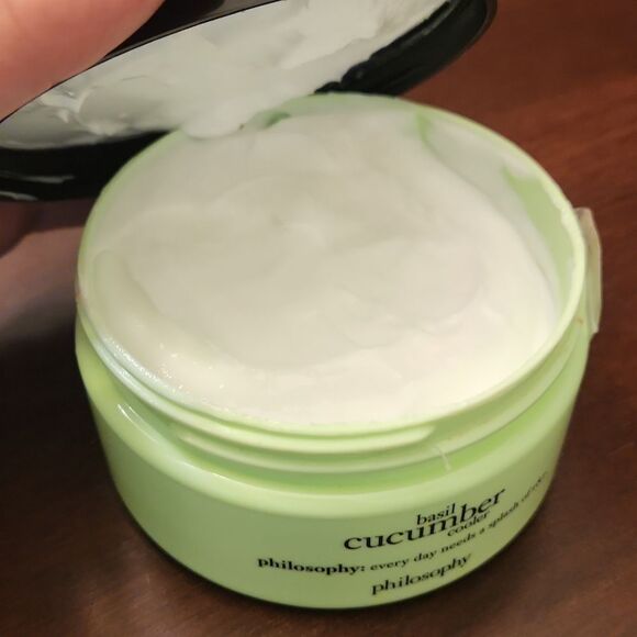 Philosophy Glazed Body Souffle in "Basil Cucumber Cooler" 8oz NEW - Picture 6 of 6